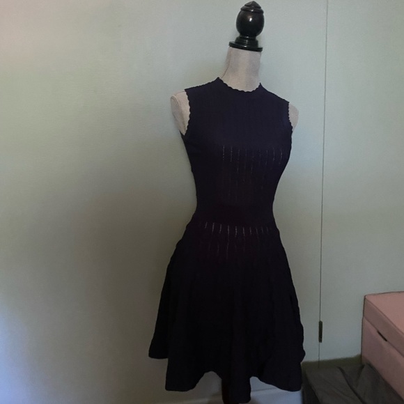 Ted Baker navy dress size small / extra small - Picture 7 of 8